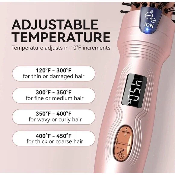 Lafesro Thermal Brush, 1 Inch Ionic Heated Round Brush for Blowout Look, Tourmal - Picture 2 of 9